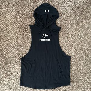 Project Rock Iron Paradise sleeveless lightweight hoodie